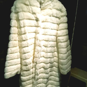 Karin Charles Full Length Faux Fur (White)